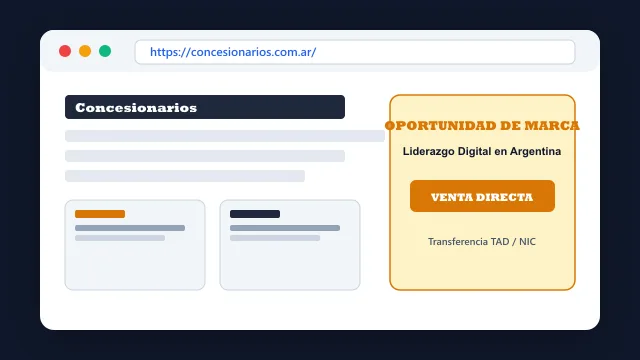 Modelo de aplicación comercial y proyectos digitales para concesionarios.com.ar